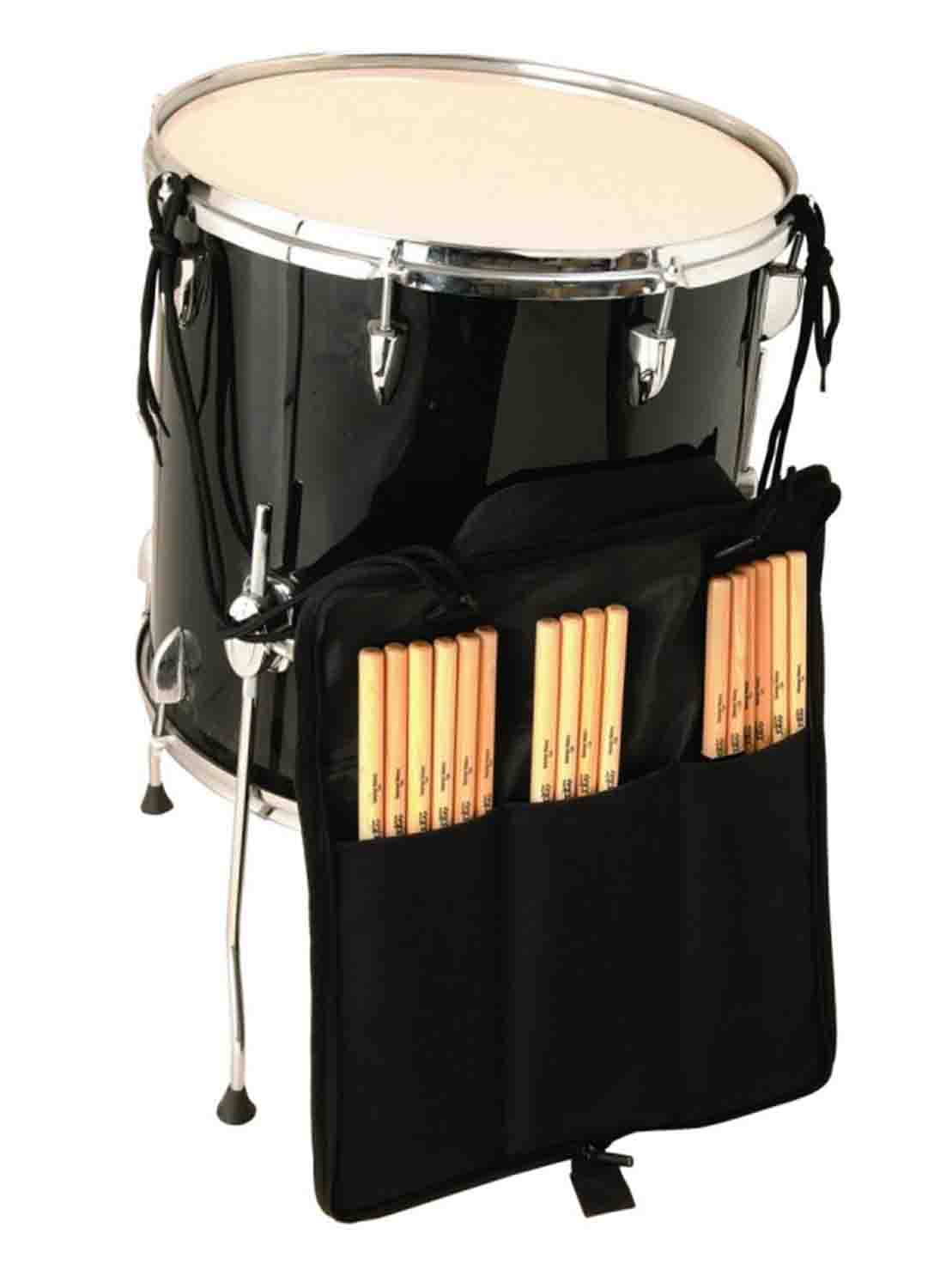 Onstage DSB6700 Three-Pocket Drum Stick Bag - Hollywood DJ