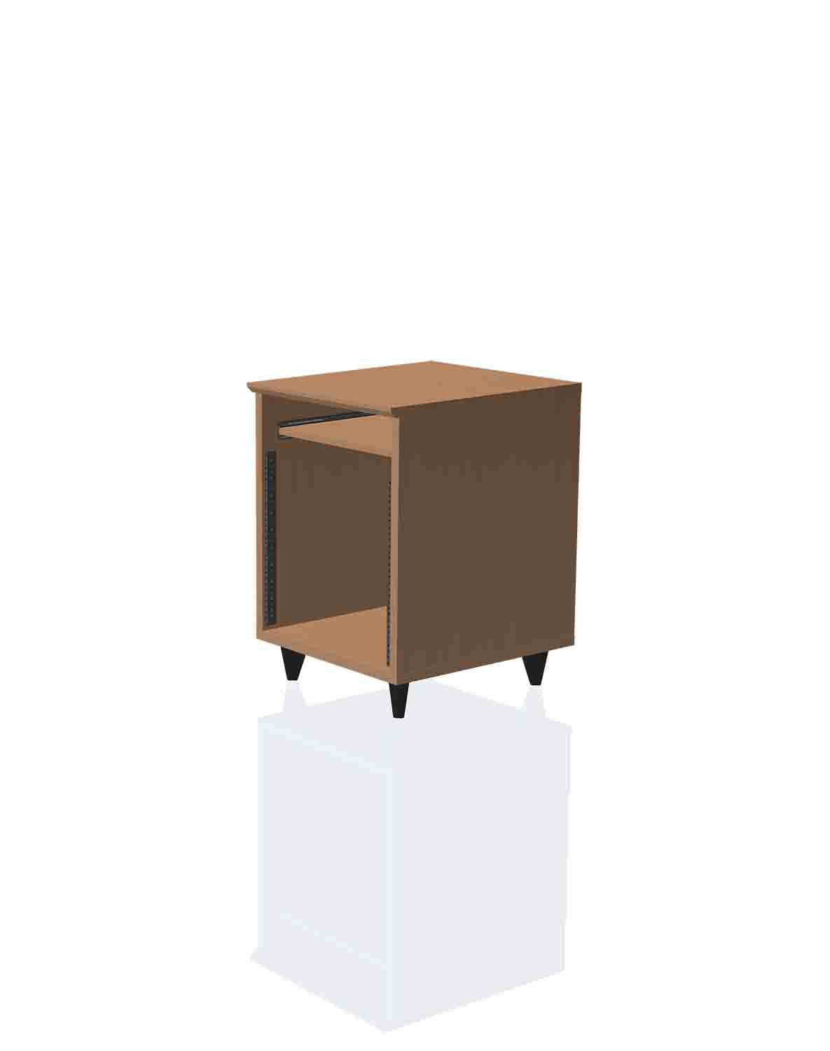 B-Stock: Gator Frameworks GFW-ELITEDESKRK-MPL Elite Furniture 10U Studio Rack Table - MPL - Hollywood DJ