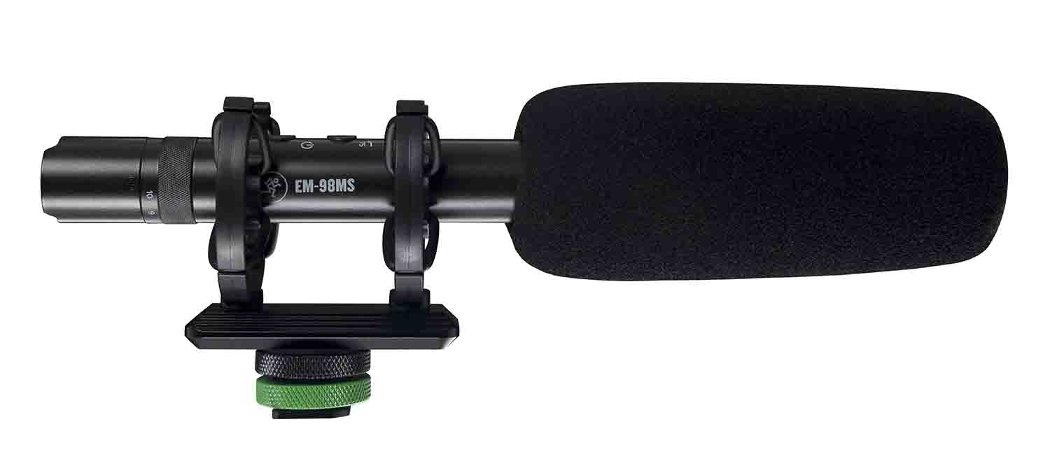 Mackie EM-98MS On-Camera Shotgun Microphone for Smartphones and DSLRs - Hollywood DJ