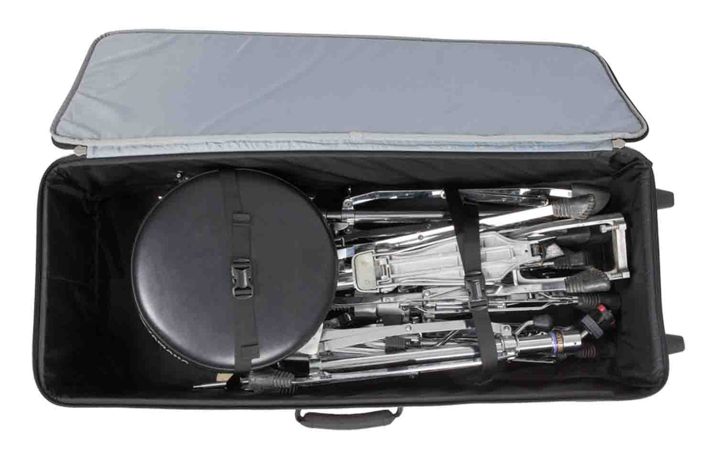 SKB Cases 1SKB-SH3714W Soft-Sided Mid-Size Drum Hardware Case with Wheels - Hollywood DJ