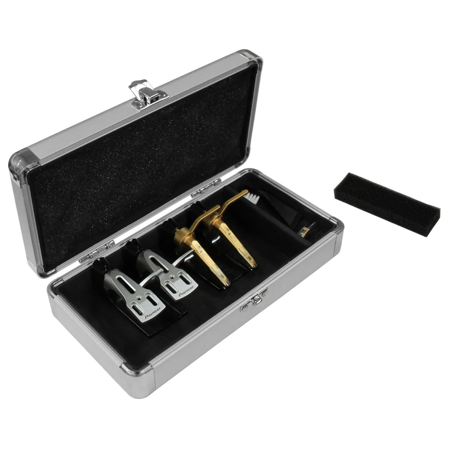B-Stock: Odyssey KCC4PR2SD KROM Series Silver Diamond PRO2 Case For Four Turntable Needle Cartridges - Hollywood DJ
