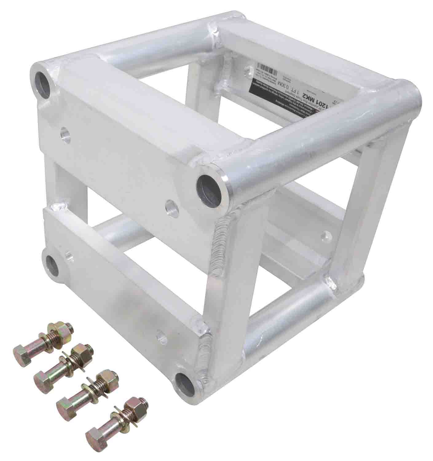 ProX XT-BT1201 MK2 (1 Ft.) BoltX Bolted 12 Inch Professional Box Truss Segment - 3mm Wall - Hollywood DJ