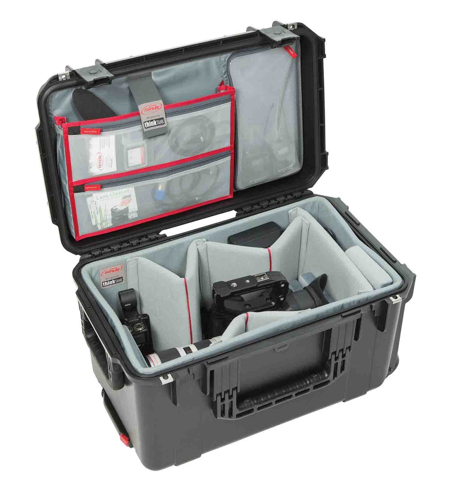 SKB Cases 3i-2213-12DL iSeries 2213-12 Case with Think Tank Video Dividers and Lid Organizer - Black - Hollywood DJ