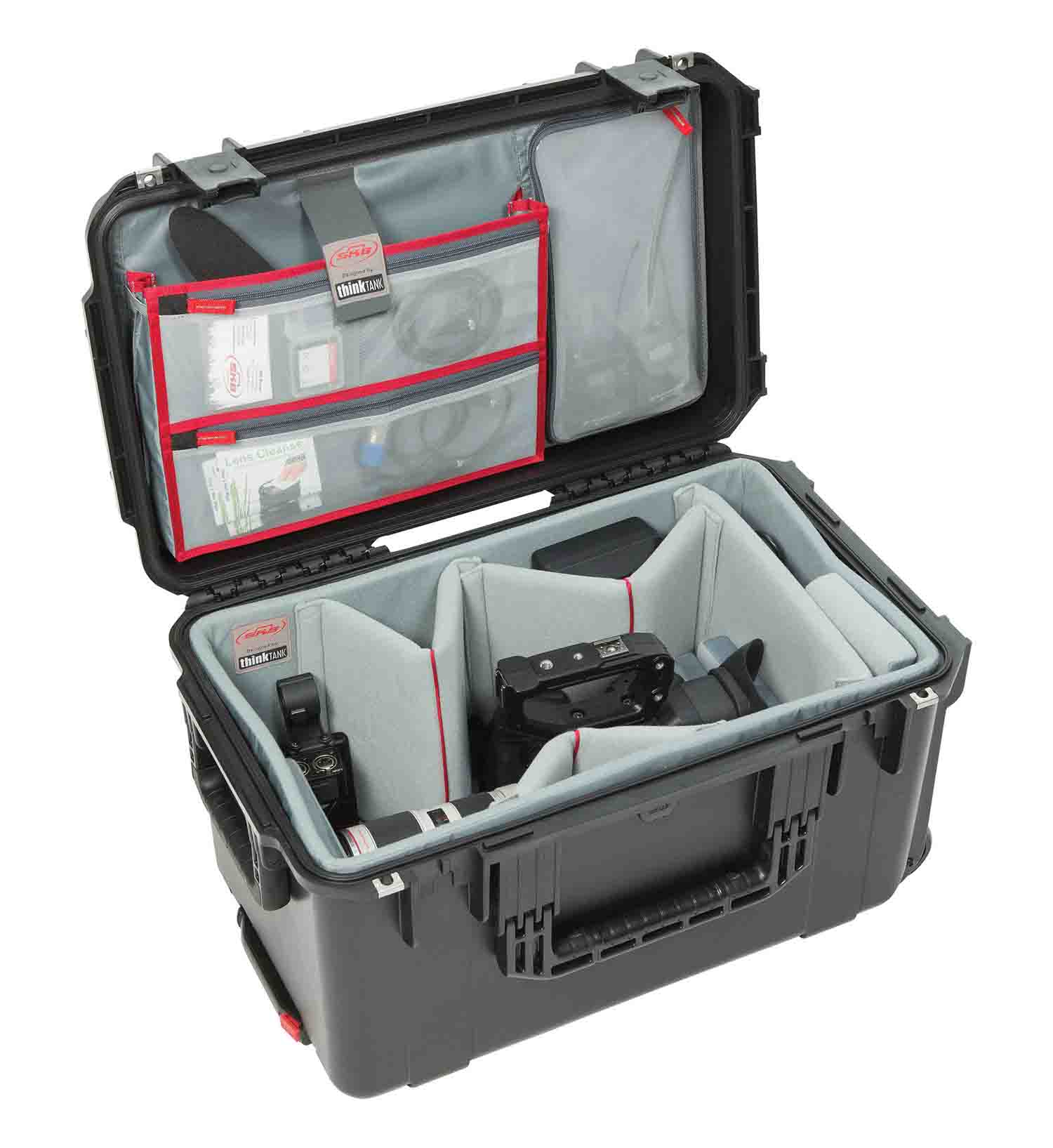 SKB Cases 3i-2213-12DL iSeries 2213-12 Case with Think Tank Video Dividers and Lid Organizer - Black - Hollywood DJ