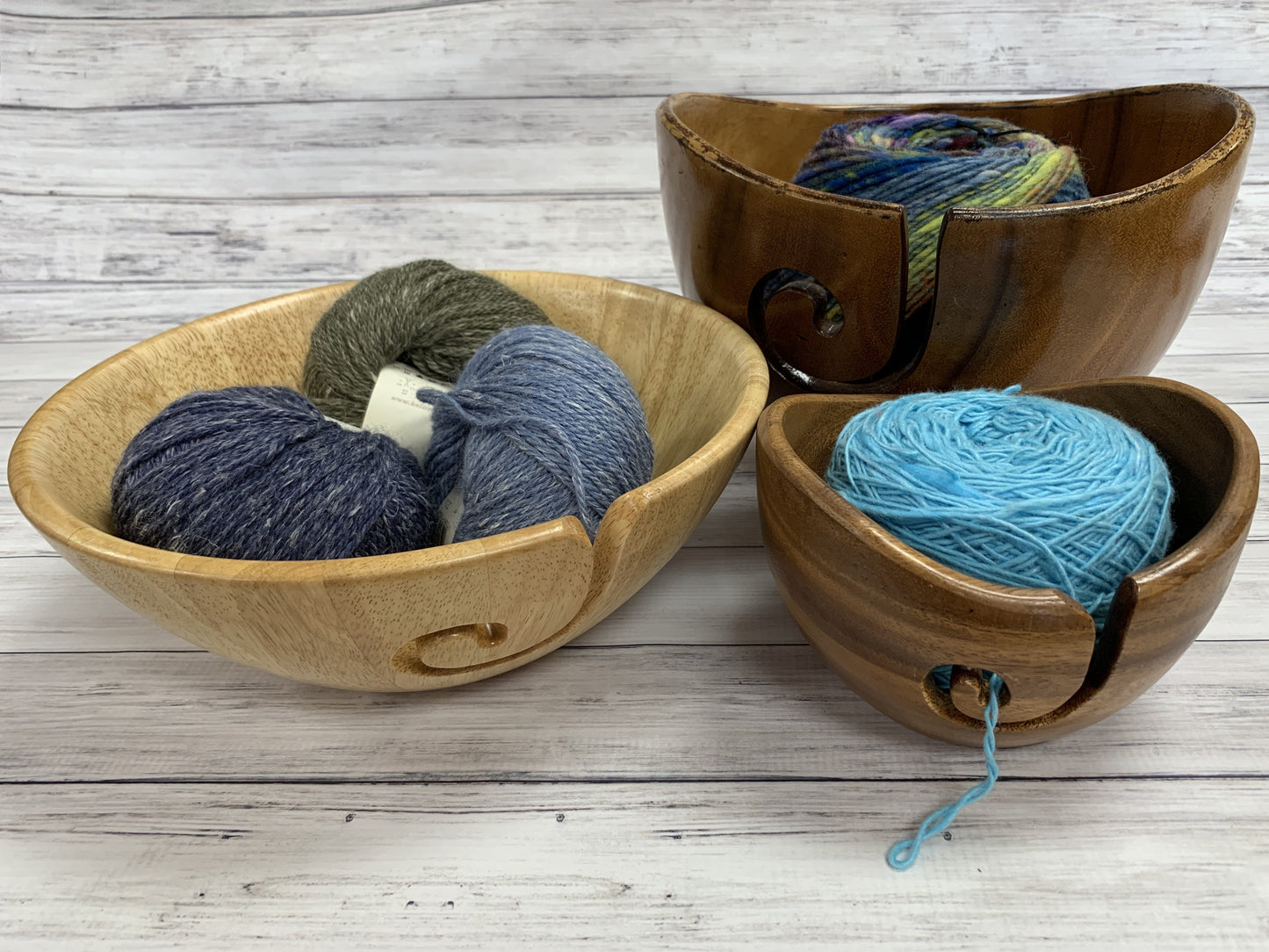 Dean Hood Wood Yarn Bowl
