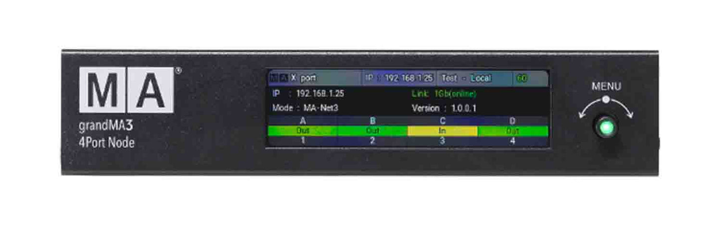 MA Lighting MA4010516-1 GrandMA3 4Port Node PoE - Hollywood DJ