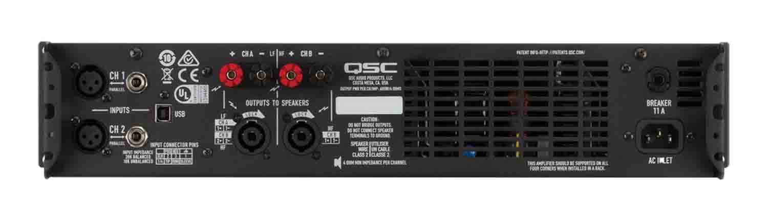 QSC GXD4 Professional 1600W Power Amplifier with DSP - Hollywood DJ