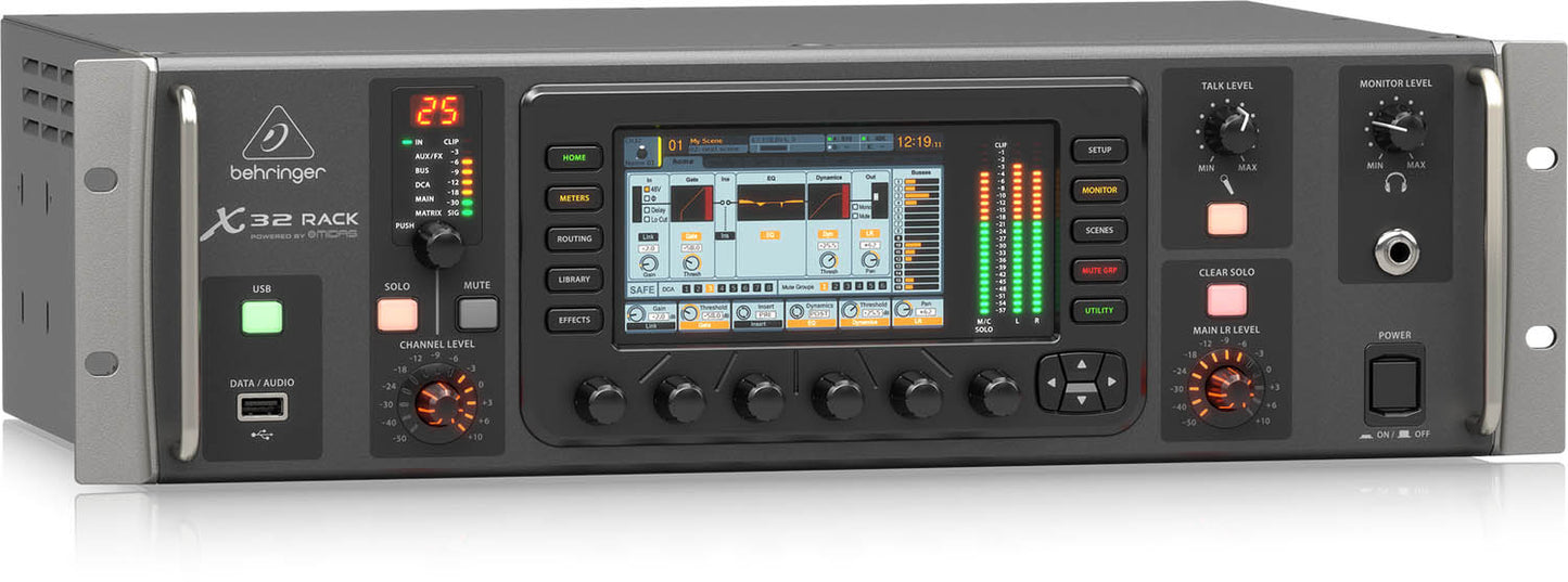 Behringer X32 RACK, 40-Input 25-Bus Digital Rack Mixer With USB Audio Interface - Hollywood DJ