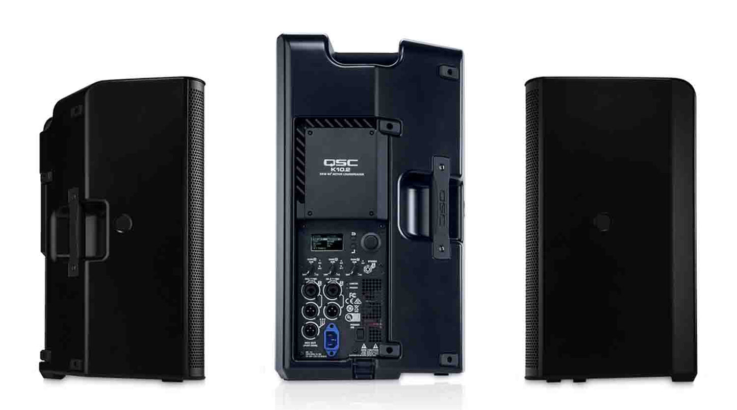 QSC K10.2, 10-inch 2000W Powered Portable PA Speaker with Integrated Speaker Processor - Hollywood DJ