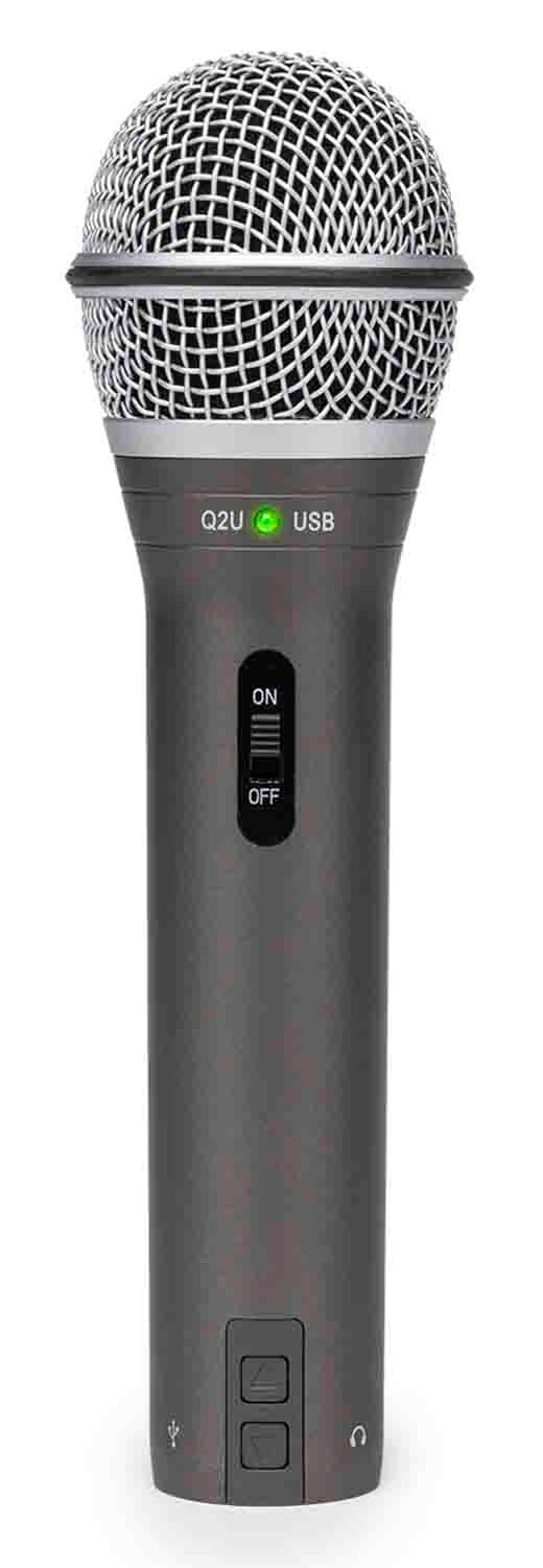 Samson Q2U Recording and Podcasting Pack USB/XLR Dynamic Microphone with Accessories - Hollywood DJ