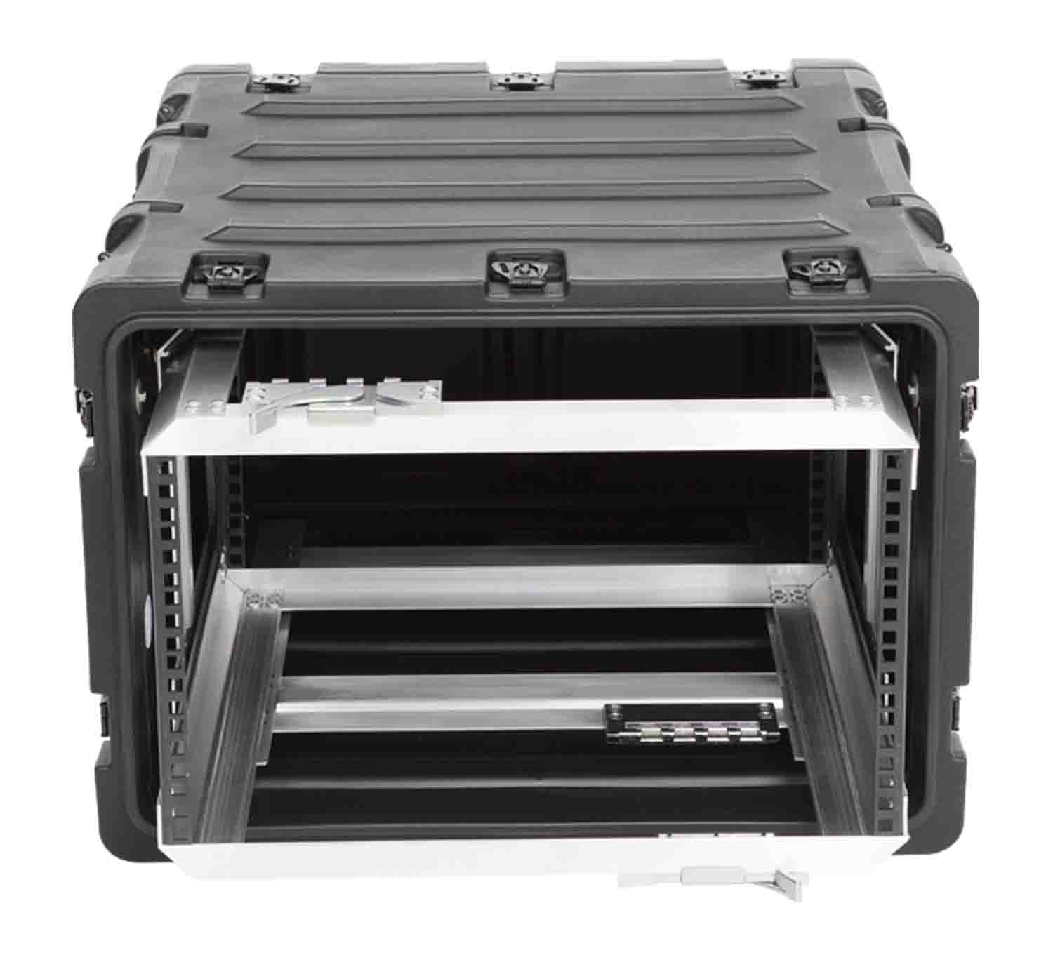 SKB Cases 3RR-6U20-22B 6U 20-inch Deep RR Series Shock Rack Case - Hollywood DJ