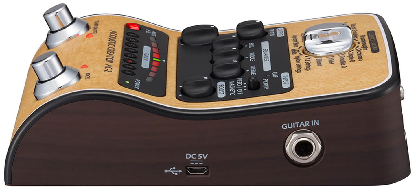 B-Stock: Zoom AC-2 Acoustic Creator Direct Box with 16 Source Guitars - Hollywood DJ