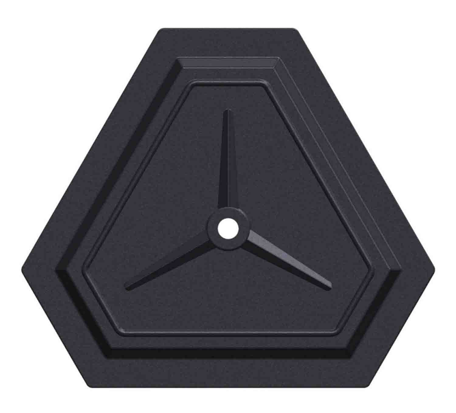 On Stage BA1313, 12 Inch Hex Microphone Stand Base with M20 Threading - Black - Hollywood DJ