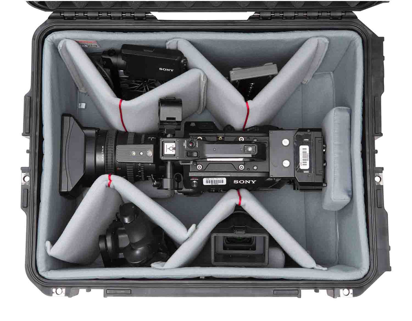 SKB Cases 3i-2217-12DT iSeries 2217-12 Case with Think Tank Video Dividers and Lid Foam - Black - Hollywood DJ