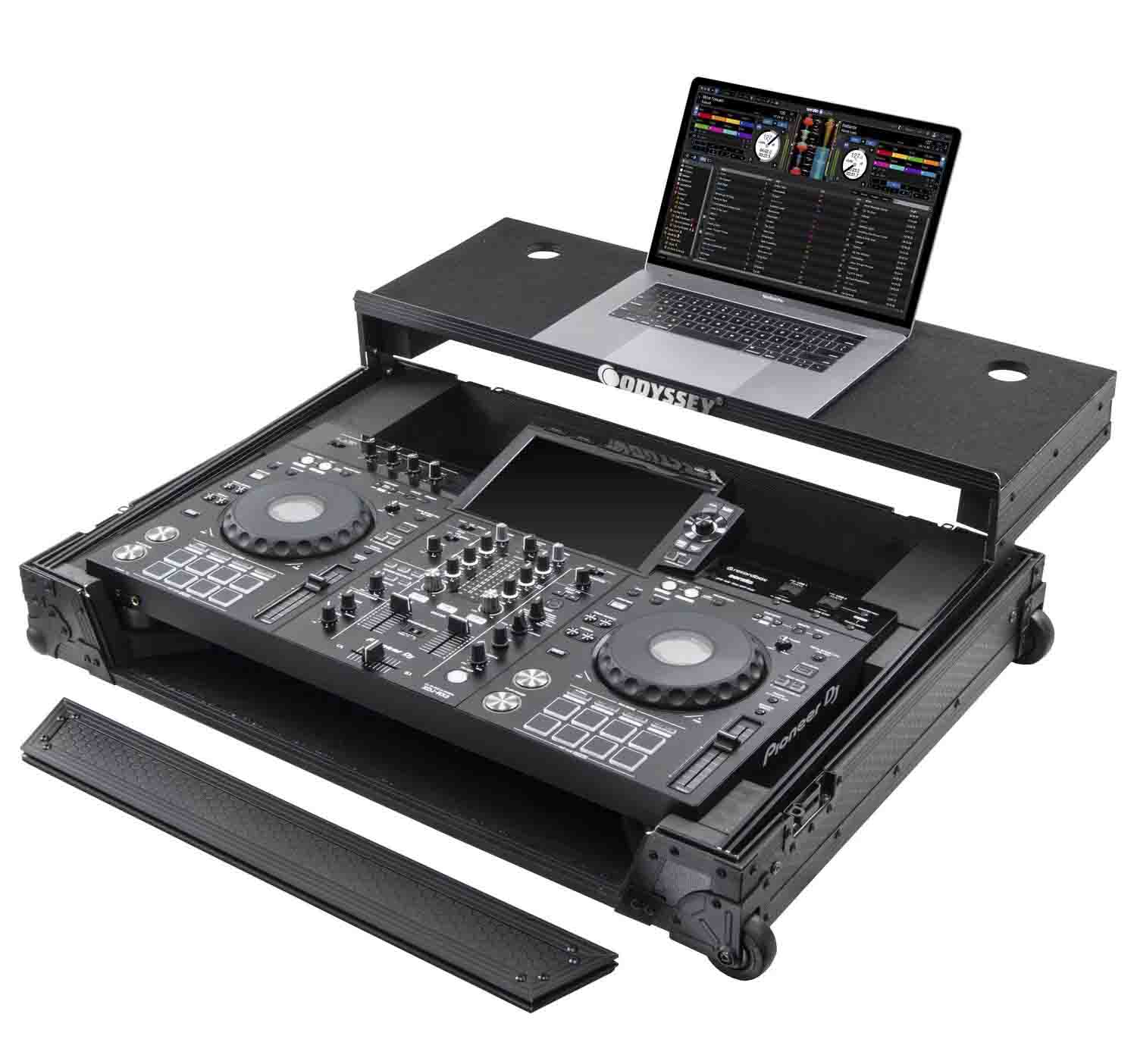 Odyssey 810288 Industrial Board Glide Style Flight Case for Pioneer XDJ-RX3 Digital DJ System - Hollywood DJ