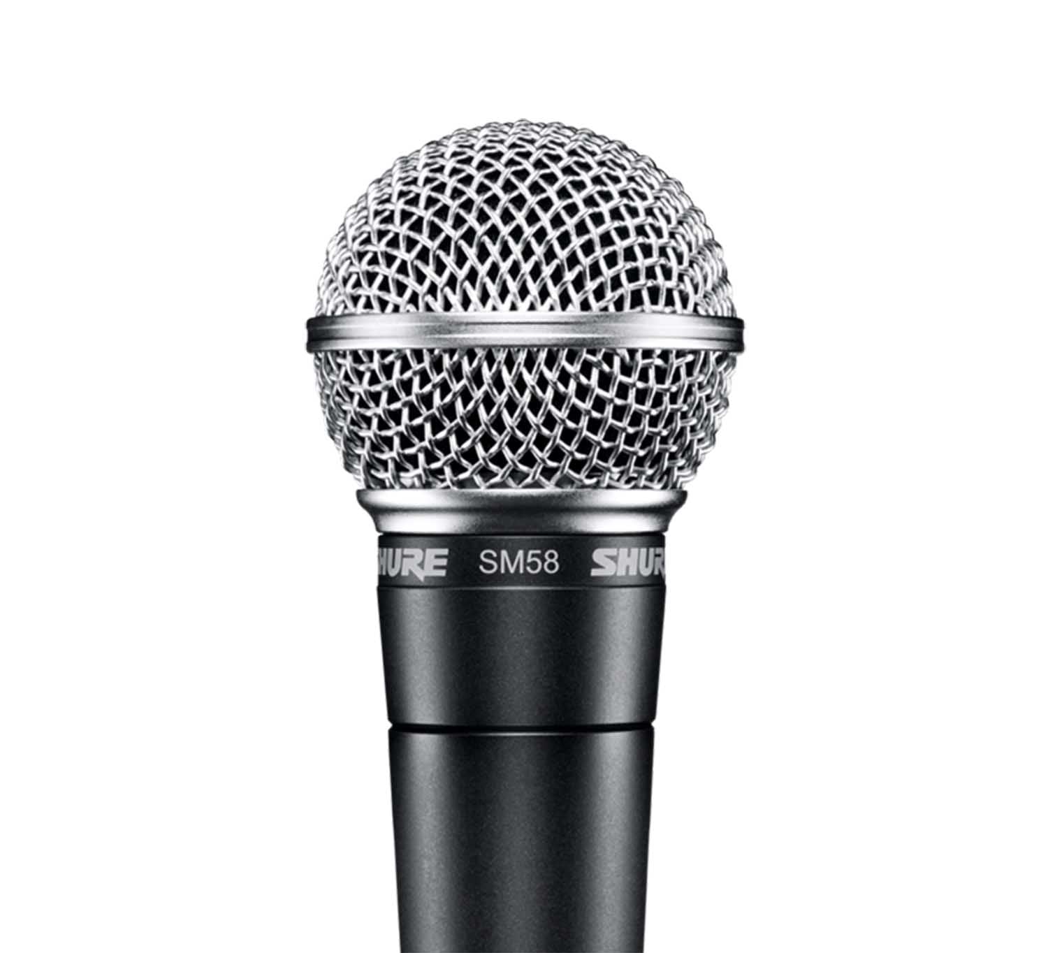 Shure SM58-CN Dynamic Cardioid Microphone with Cable and 3-pin XLR Connector - Dark Grey - Hollywood DJ
