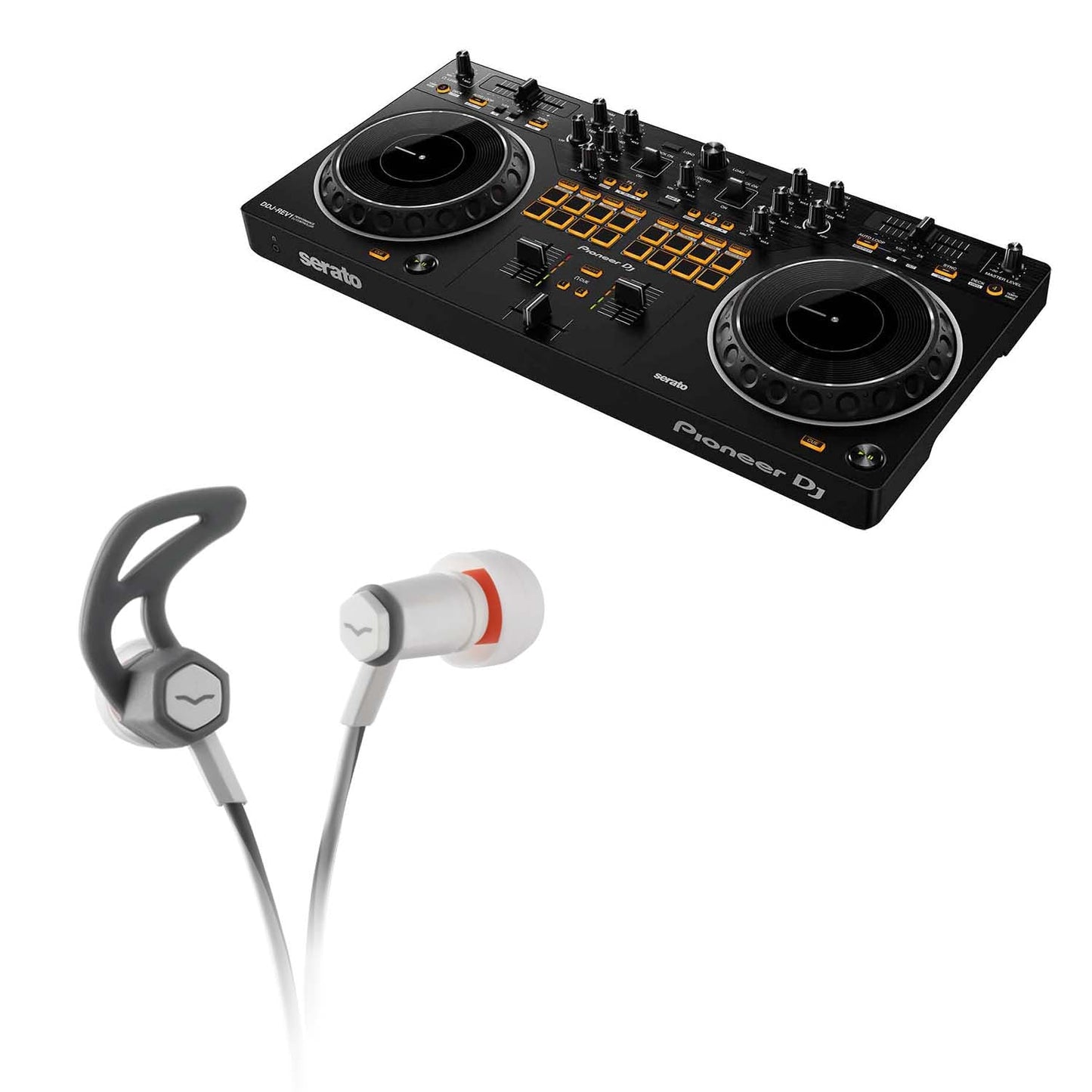 Pioneer Rev1 DJ Controller Package w/Roland Pro Earphones - Hollywood DJ