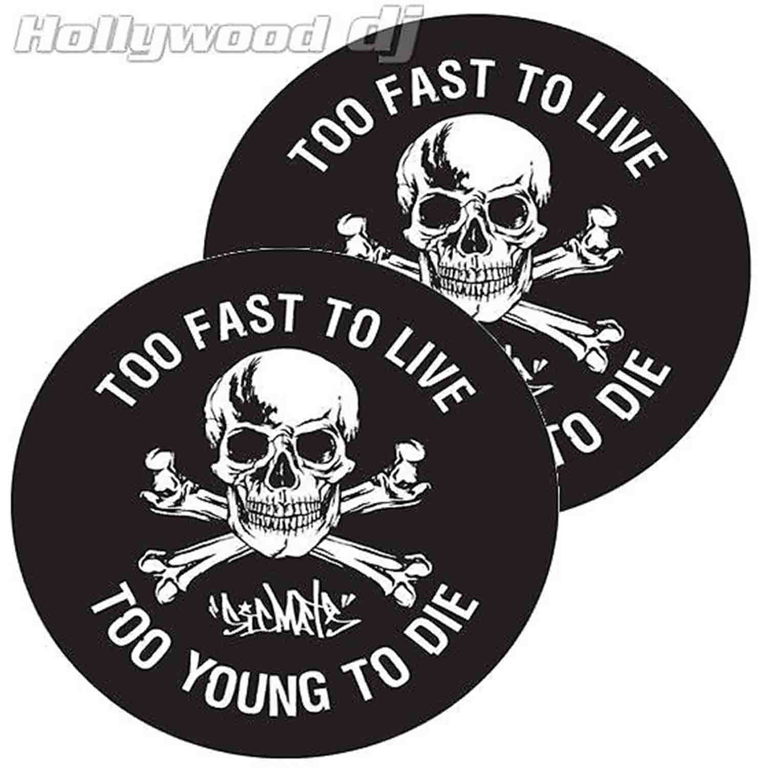 Sicmats DJ Slipmats PUNX Technics Turntable Slip Mat Set Sic Mats - Pair - Hollywood DJ