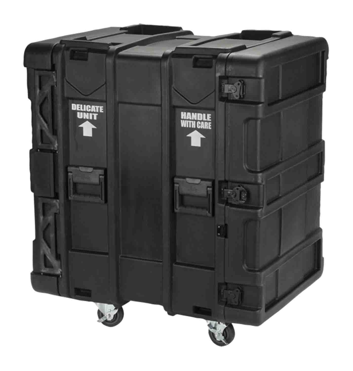 SKB Cases 3SKB-R916U24, 16-Space ATA Roto-Molded Shock 24-Inch Rack Shipping Case - Hollywood DJ