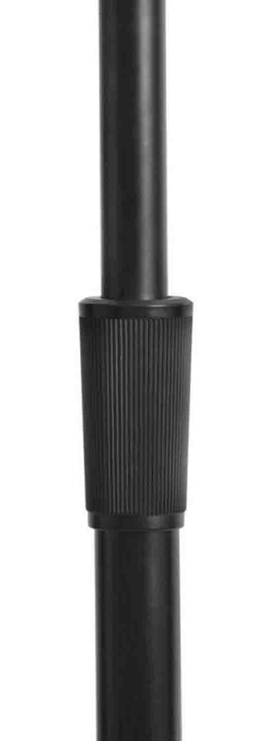 OnStage MS8312 Upper Rocker-Lug Microphone Stand with 12 Inch Low Profile Base - Black - Hollywood DJ