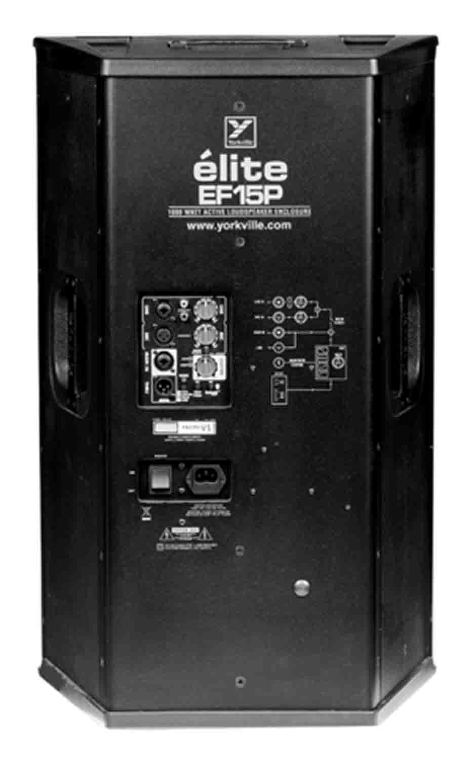 Yorkvile EF15P Elite Series 15" 2-Way Powered Speaker - 1200 Watts - Hollywood DJ