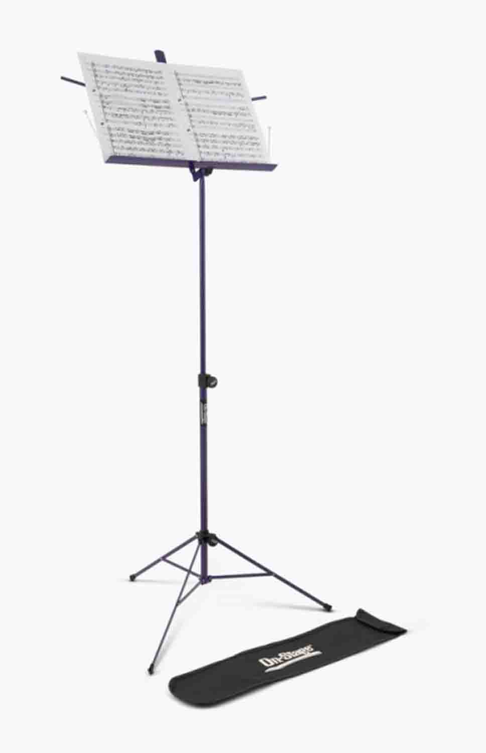 On Stage SM7122PB Compact Sheet Music Stand with Bag - Hollywood DJ