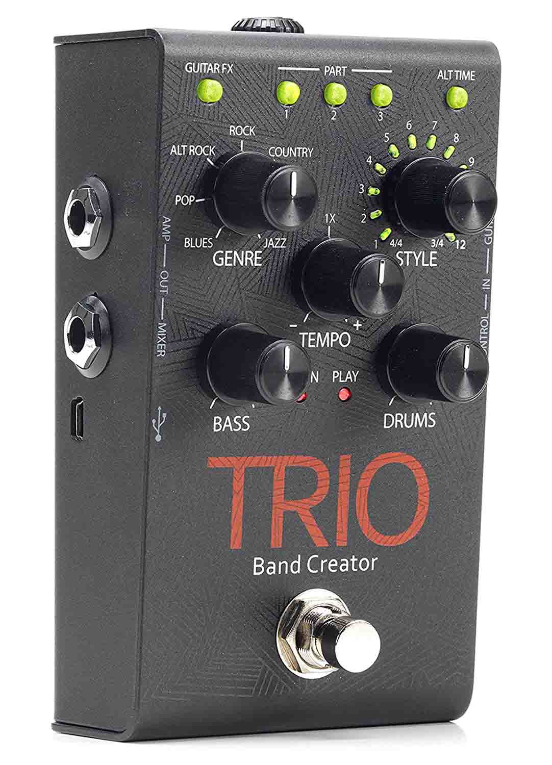 Digitech TRIO Electric Guitar Multi Effect Band Creator Pedal and Power Supply Included - Hollywood DJ
