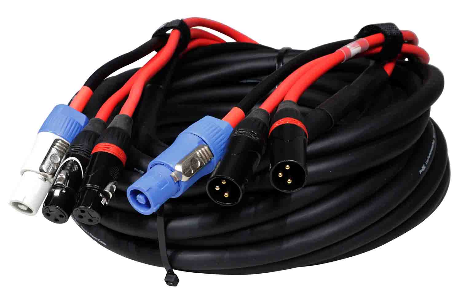 ProX XCPWC14DXLR50, 50FT Jumper Power Connection with Dual XLR-F And XLR-M - Hollywood DJ