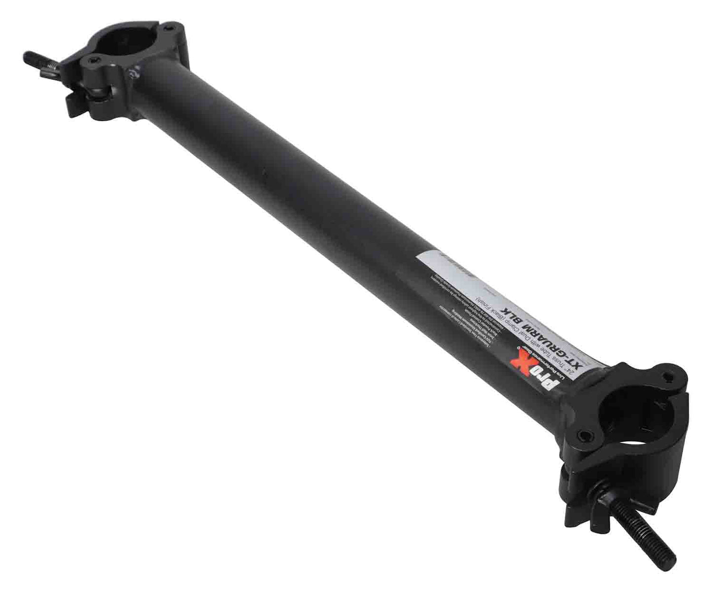 PROX XT-BTS BX4-G8 24 Inch Truss Tube with Dual Clamp for ProX XT-GRU Rapid Grid Modular System - Black - Hollywood DJ