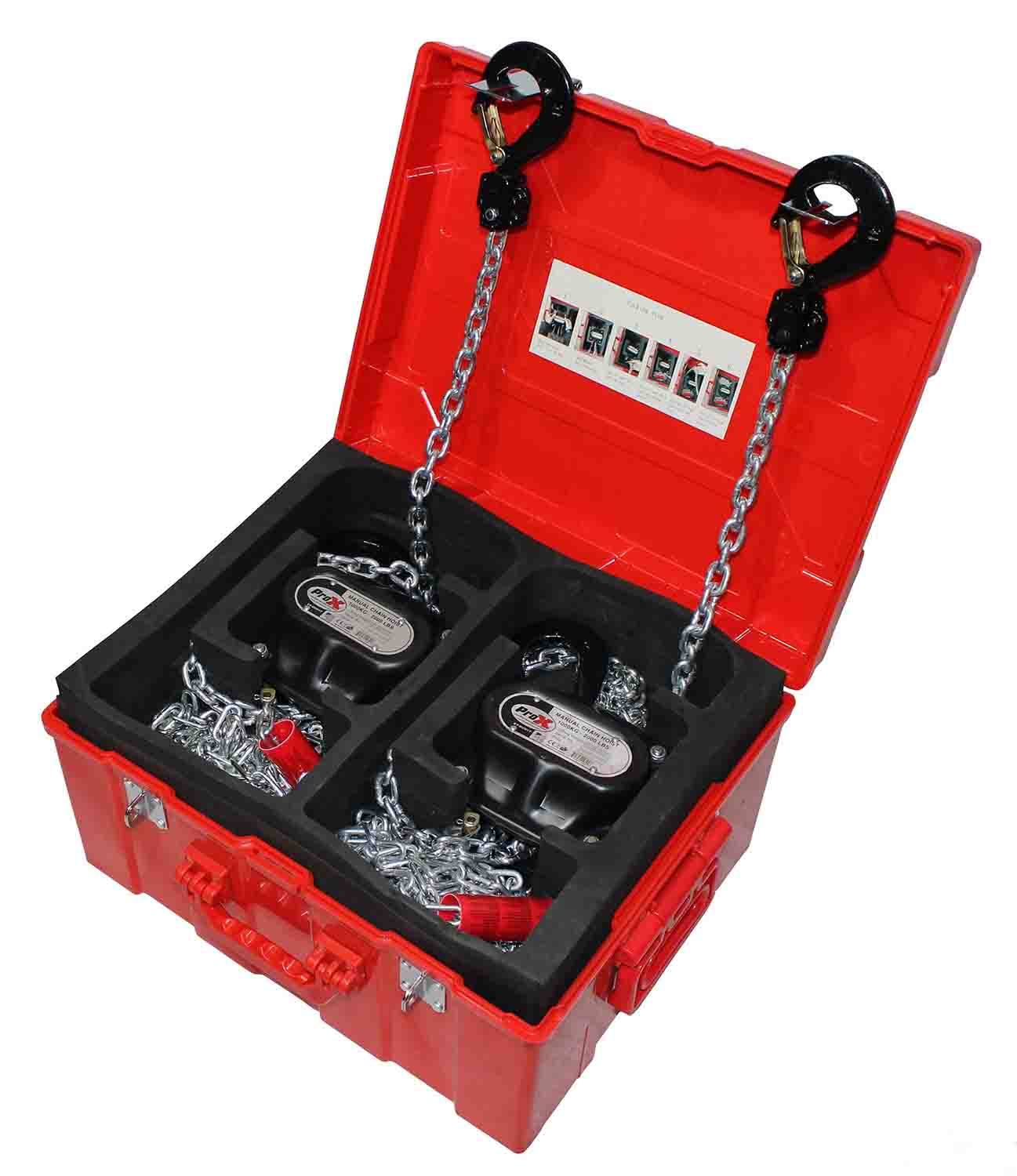 ProX XT-MCH1TX2-30FT Set of 2 1 Ton Manual Chain Hoist with 30 Feet - Hollywood DJ