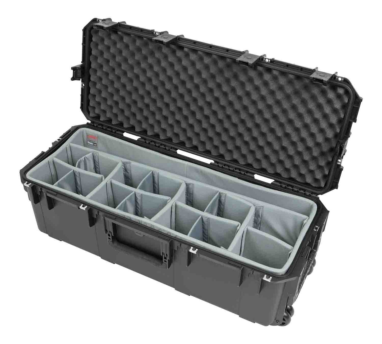 SKB Cases 3i-3613-12DT Rolling Waterproof Case with Think Tank Dividers - Hollywood DJ