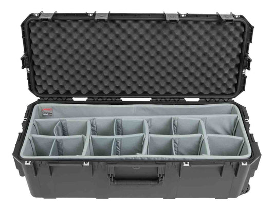 SKB Cases 3i-3613-12DT Rolling Waterproof Case with Think Tank Dividers - Hollywood DJ