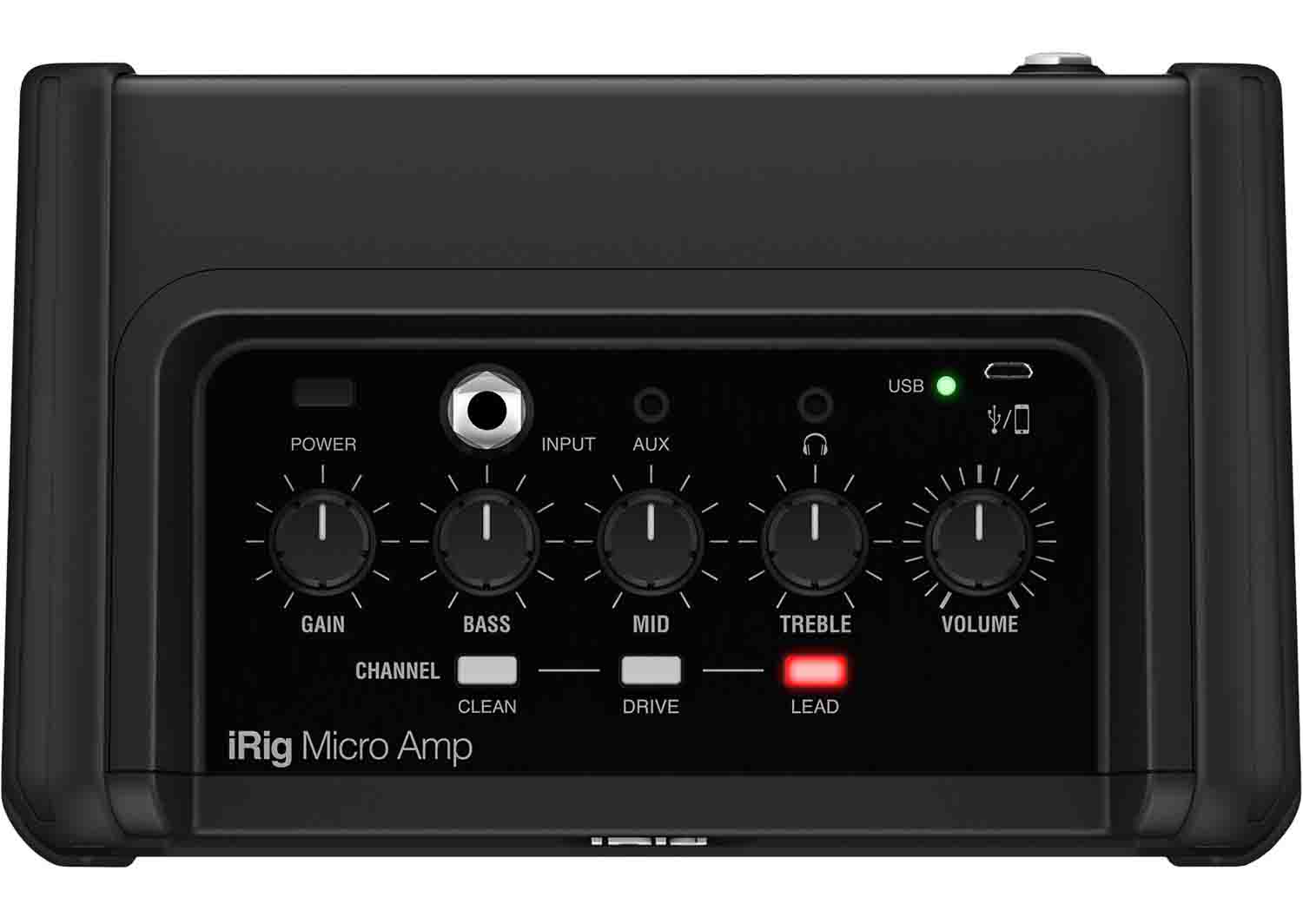 IK Multimedia iRig Micro Amp 15-Watt Battery-Powered Guitar Amplifier with iOS and USB Interface - Hollywood DJ