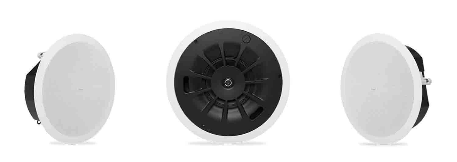 QSC AD-C6T-LP 6.5-Inch 2-Way, Low-Profile Ceiling Loudspeaker - White - Hollywood DJ