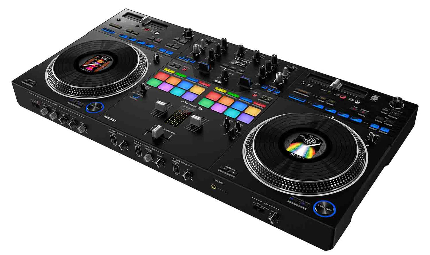B-Stock: Pioneer DDJ-REV7 Scratch Style 2-Channel Professional DJ Controller for Serato DJ Pro - Black - Hollywood DJ