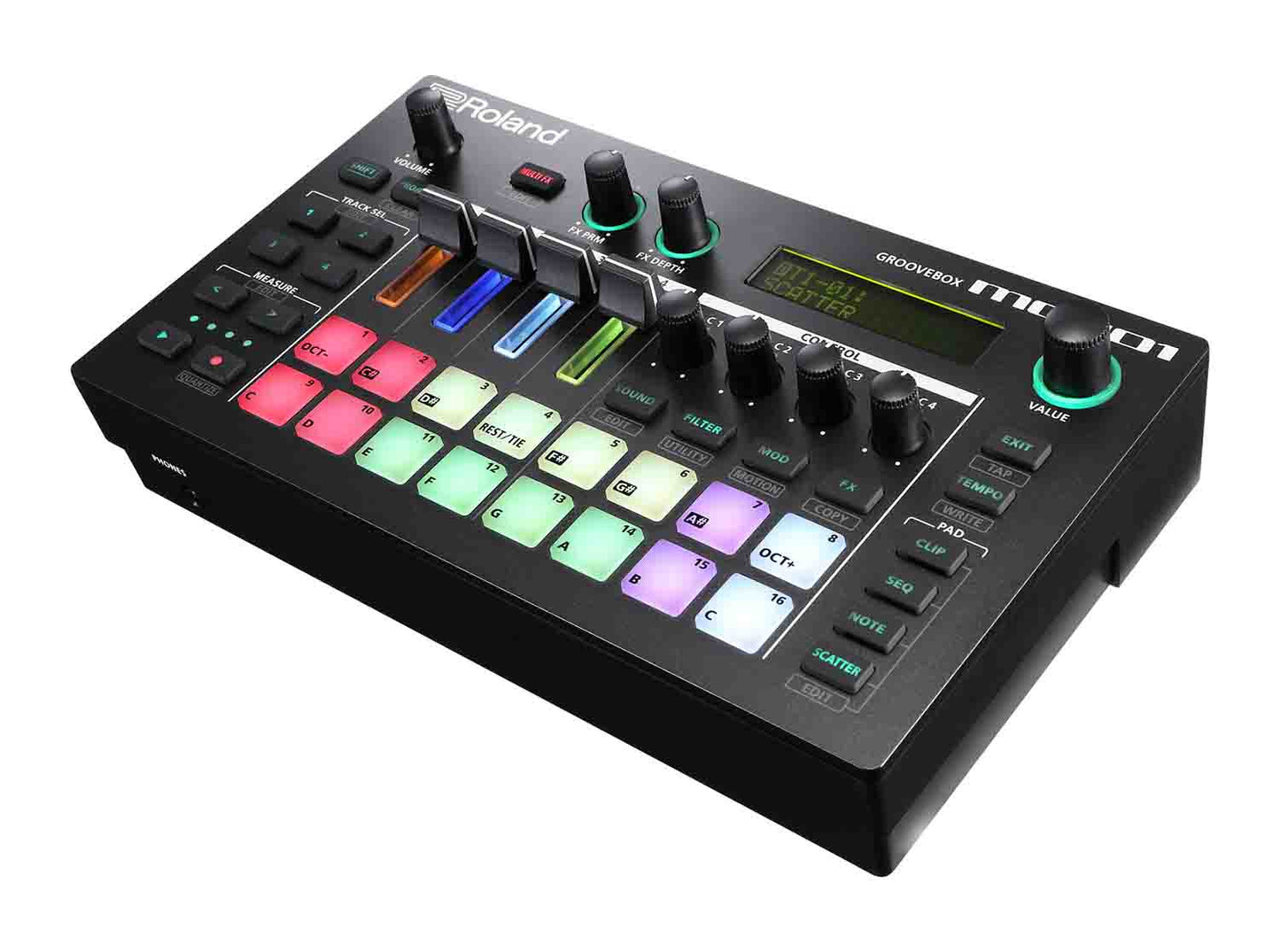 Roland MC-101, 4-track Groovebox - Hollywood DJ