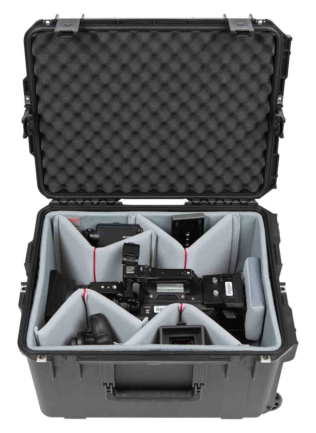 SKB Cases 3i-2217-12DT iSeries 2217-12 Case with Think Tank Video Dividers and Lid Foam - Black - Hollywood DJ