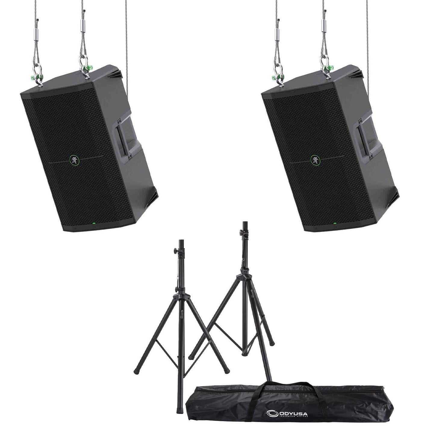 Mackie Thump 12" PA Speaker Package with Stands and Bag - Hollywood DJ