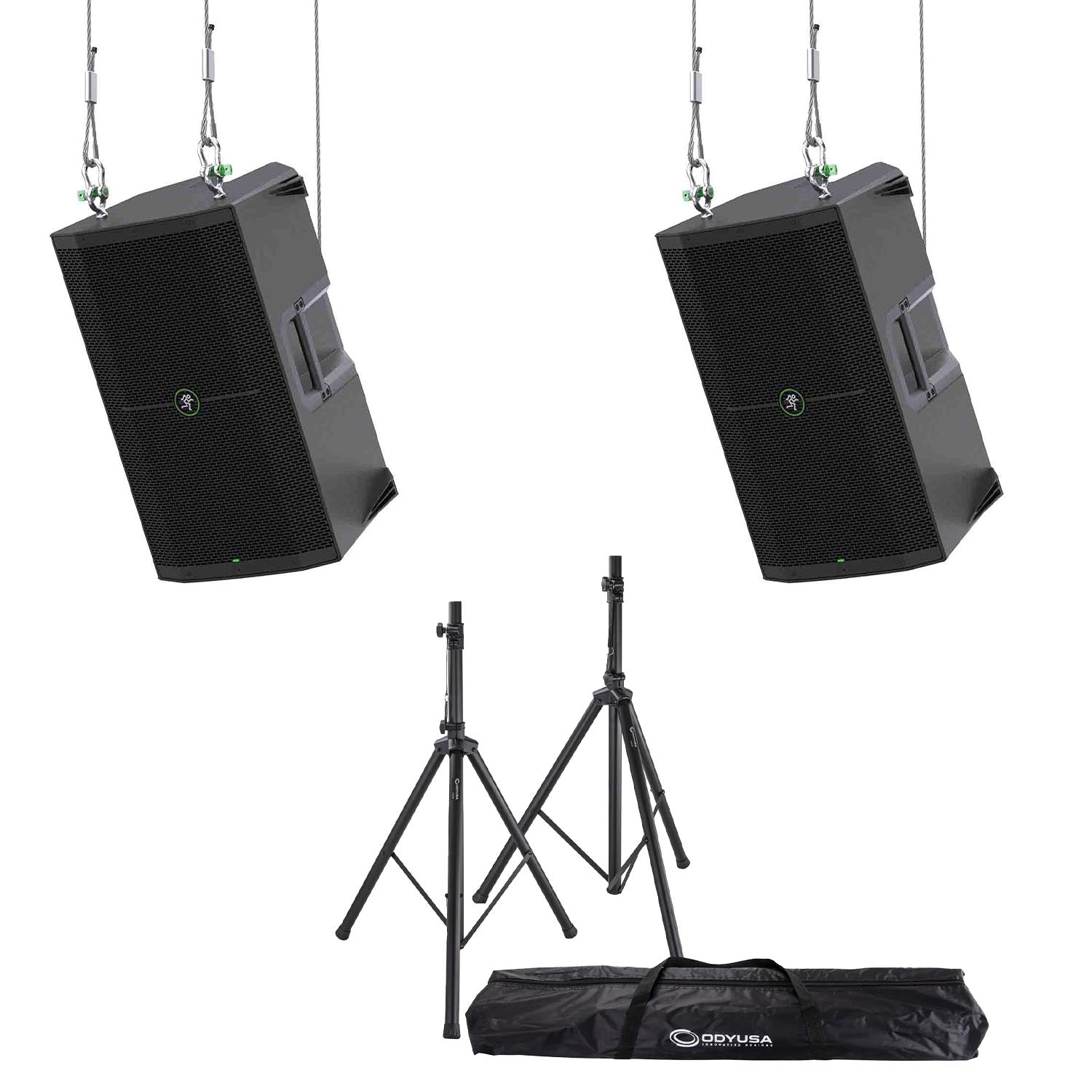 Mackie Thump 12" PA Speaker Package with Stands and Bag - Hollywood DJ