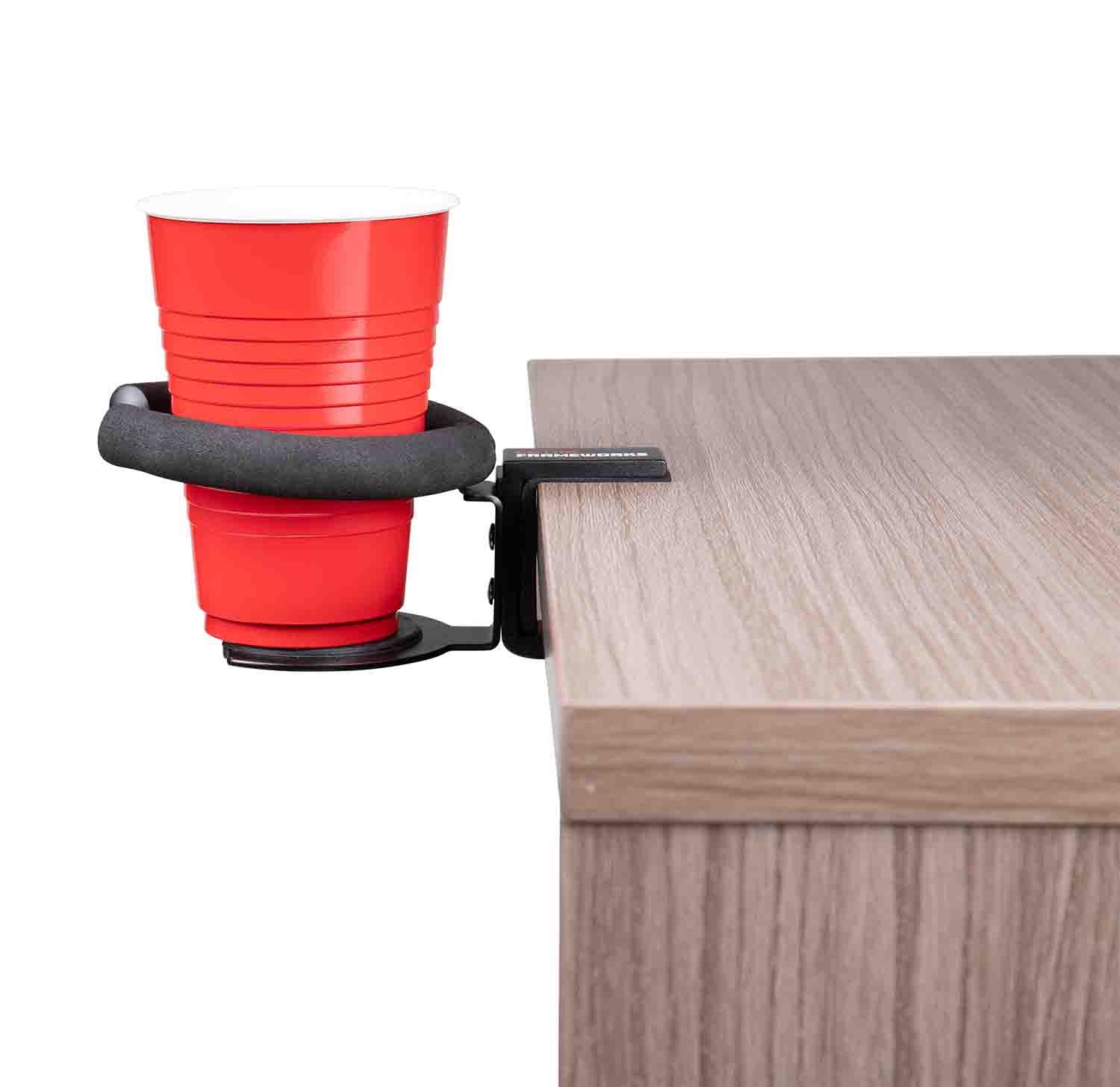 Gator GFW-SINGLECUP-DESK Single Cup Clamping Beverage Holder - Hollywood DJ