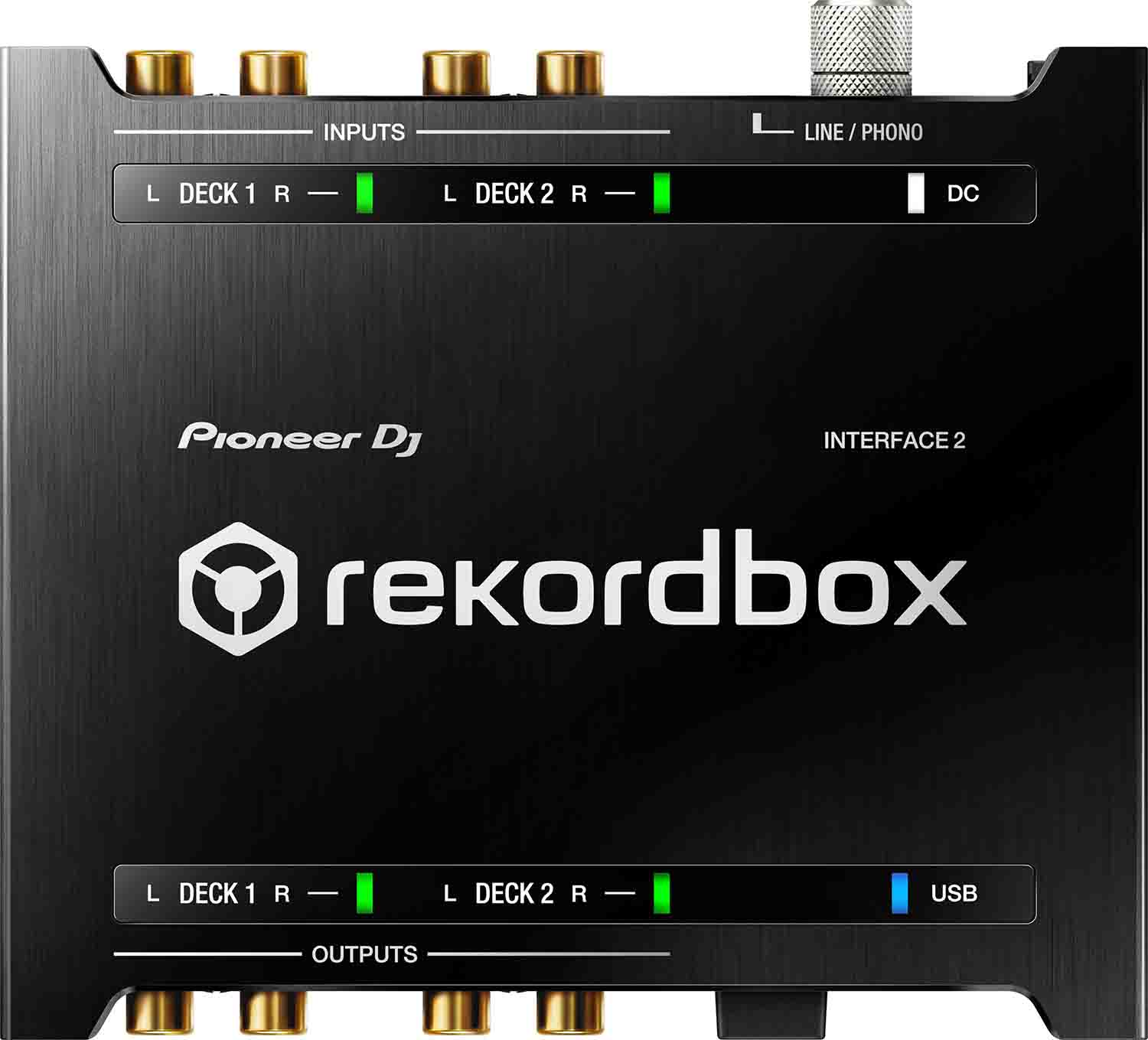 Pioneer DJ INTERFACE 2, 2-Channel Audio Interface for Rekordbox Dvs - Hollywood DJ