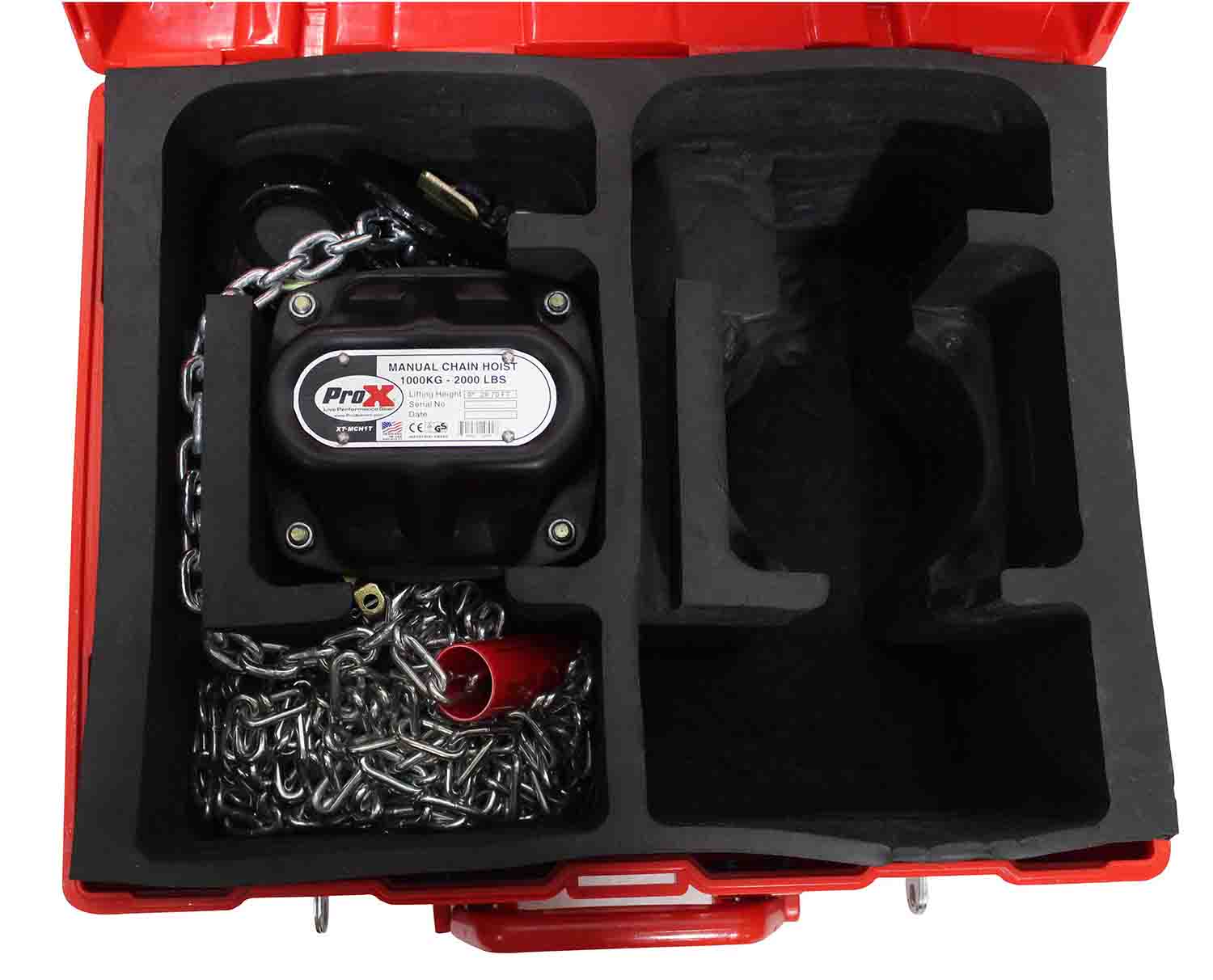 ProX XT-MCH1TX2-30FT Set of 2 1 Ton Manual Chain Hoist with 30 Feet - Hollywood DJ