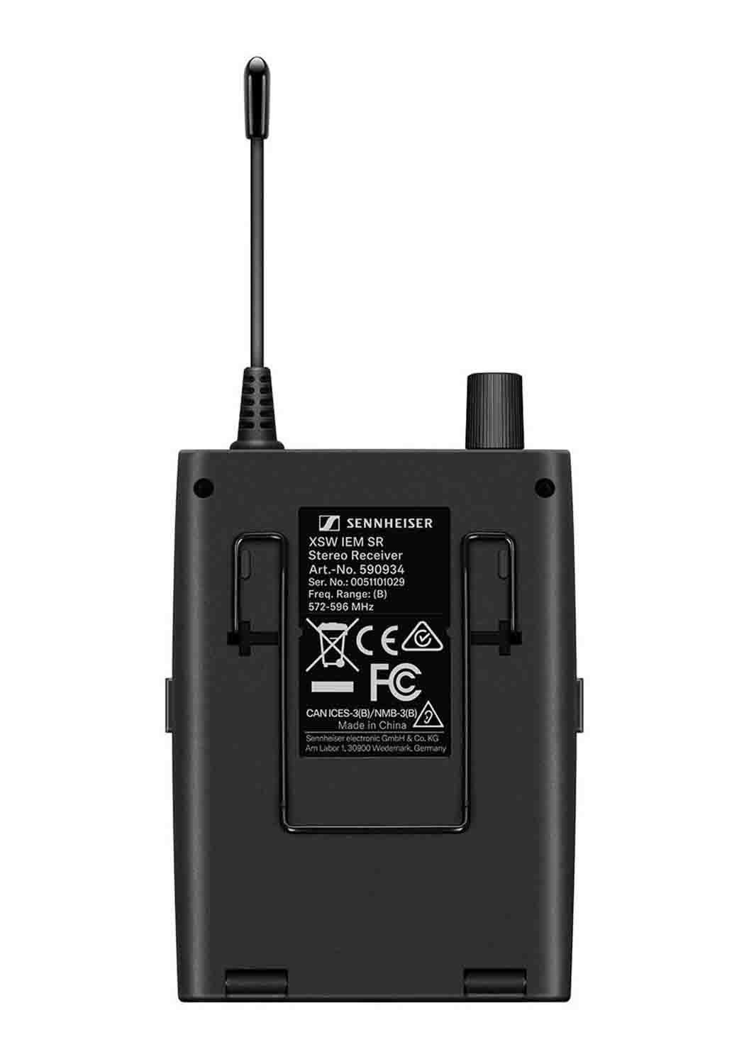 Sennheiser XSW IEM SET (A) Stereo In-Ear Wireless Monitoring System - 476 to 500 MHz - Hollywood DJ
