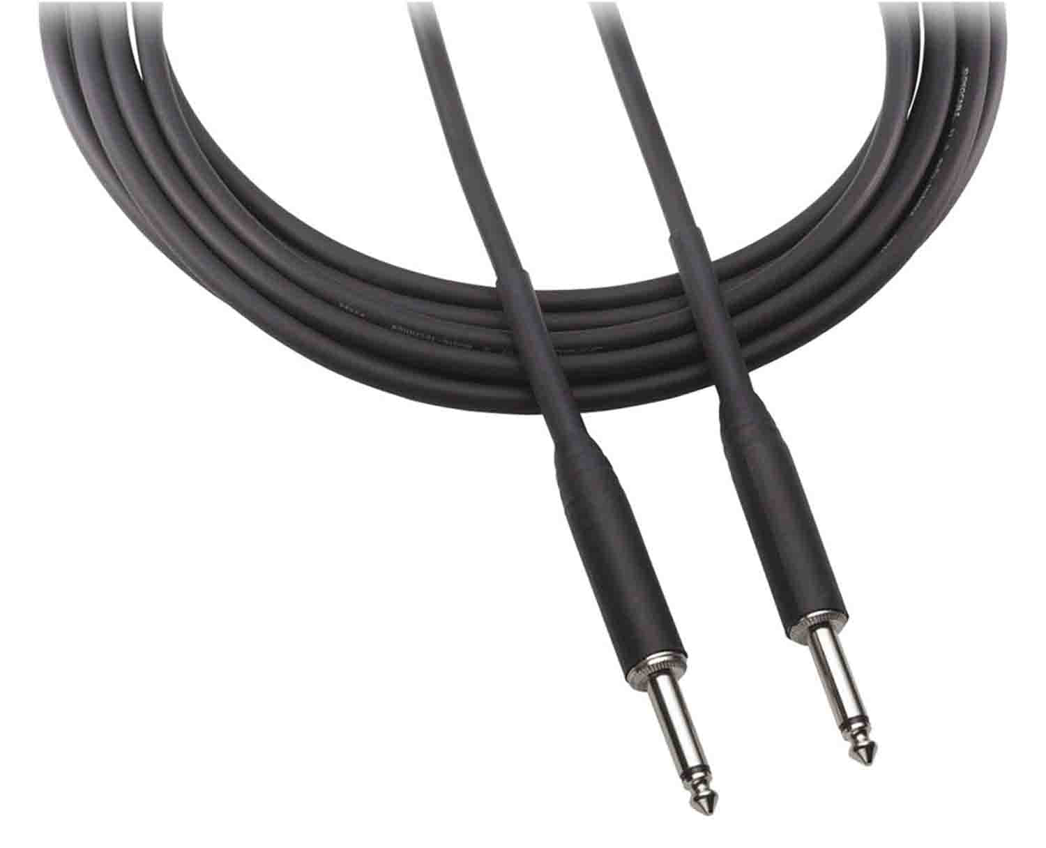 Audio Technica AT8390-6, ¼ Inch Male to ¼ Inch Male Instrument Cable - 6 - Hollywood DJ