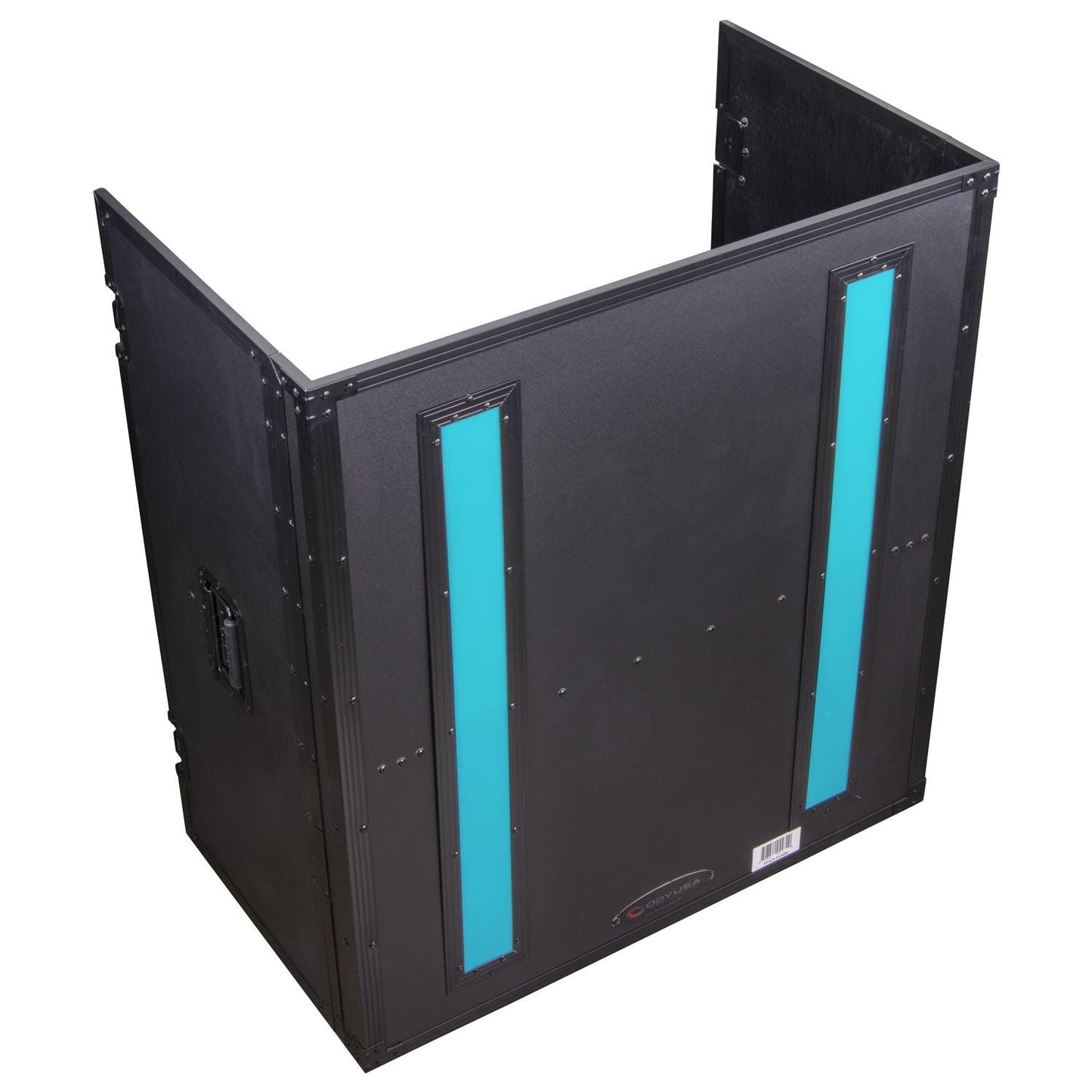 Odyssey FFX2F3336BL Tall DJ Fold-out Stand with LED Panel - 33″ Wide x 36″ - Hollywood DJ