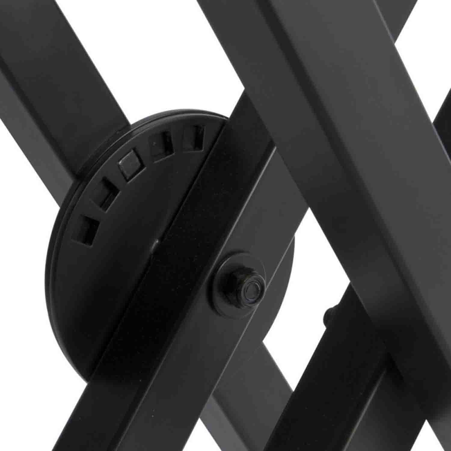 On Stage KS7291 ERGO-LOK Double-X Keyboard Stand with Welded Construction - Hollywood DJ