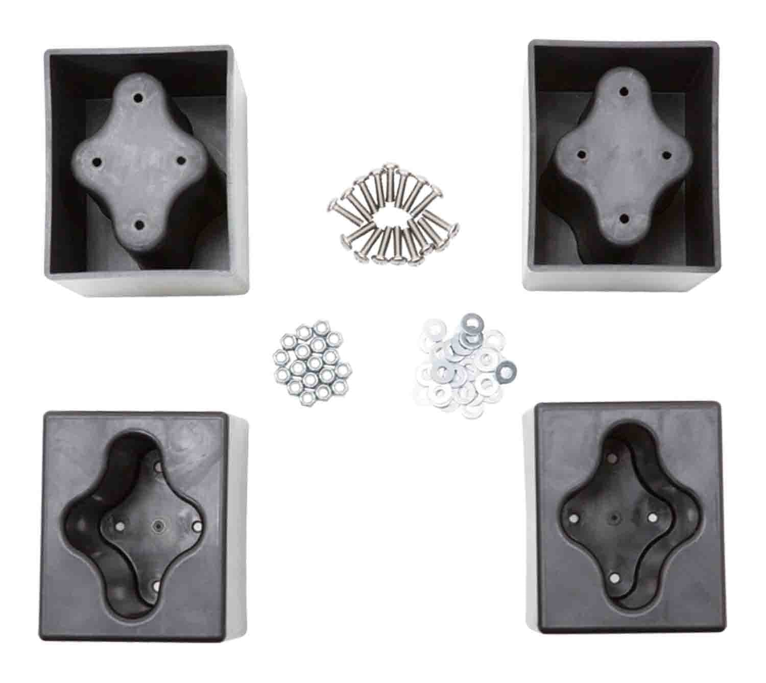 SKB Cases 3R-FLRK Forklift Riser Kit for Select 3R Series Cases - Set of 4 - Hollywood DJ