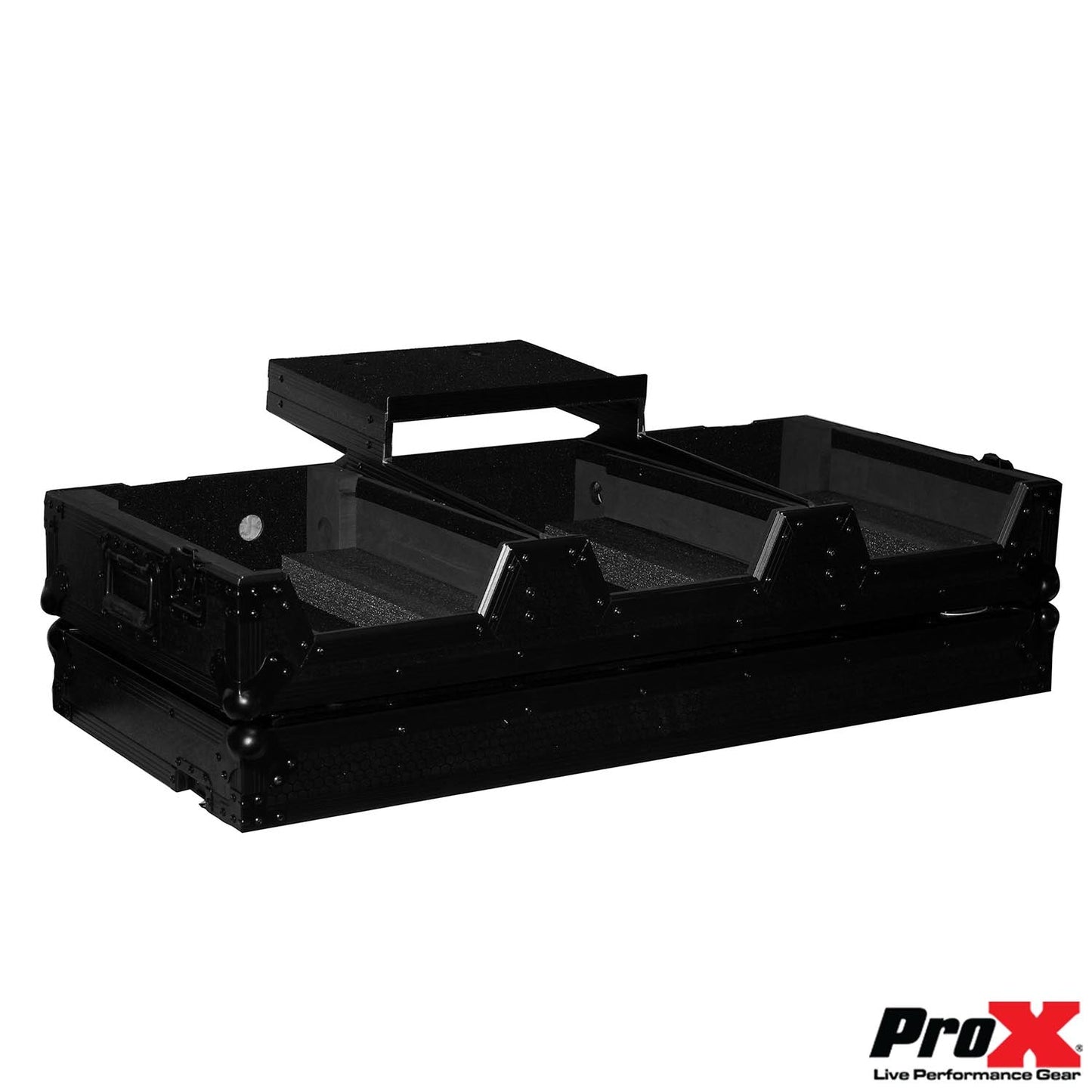 ProX XS-CDM2000WLTBL, DJ Coffin Case for Pioneer Mixer DJM900 and 2X CDJ2000NXS2 - Hollywood DJ