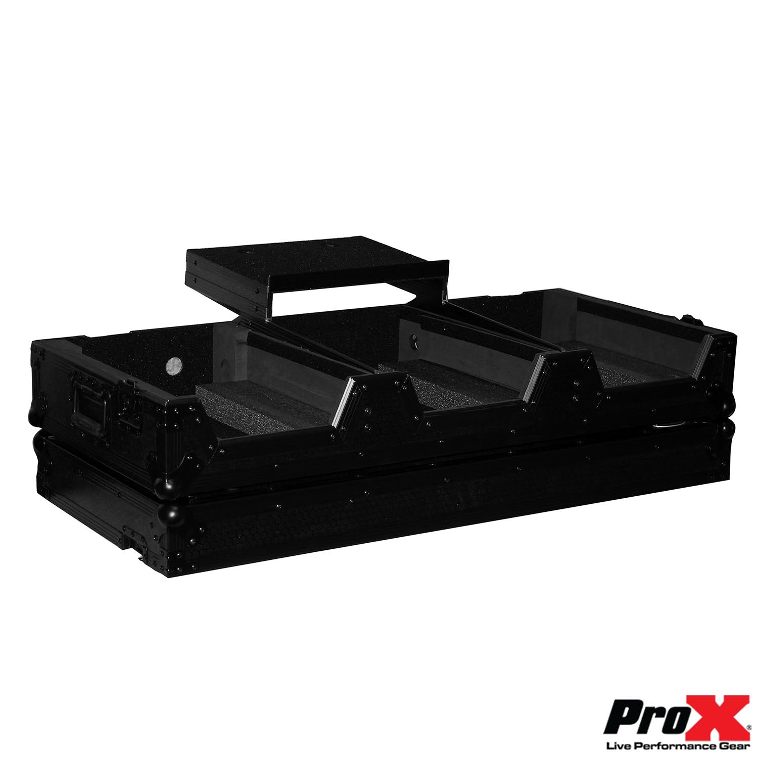 ProX XS-CDM2000WLTBL, DJ Coffin Case for Pioneer Mixer DJM900 and 2X CDJ2000NXS2 - Hollywood DJ