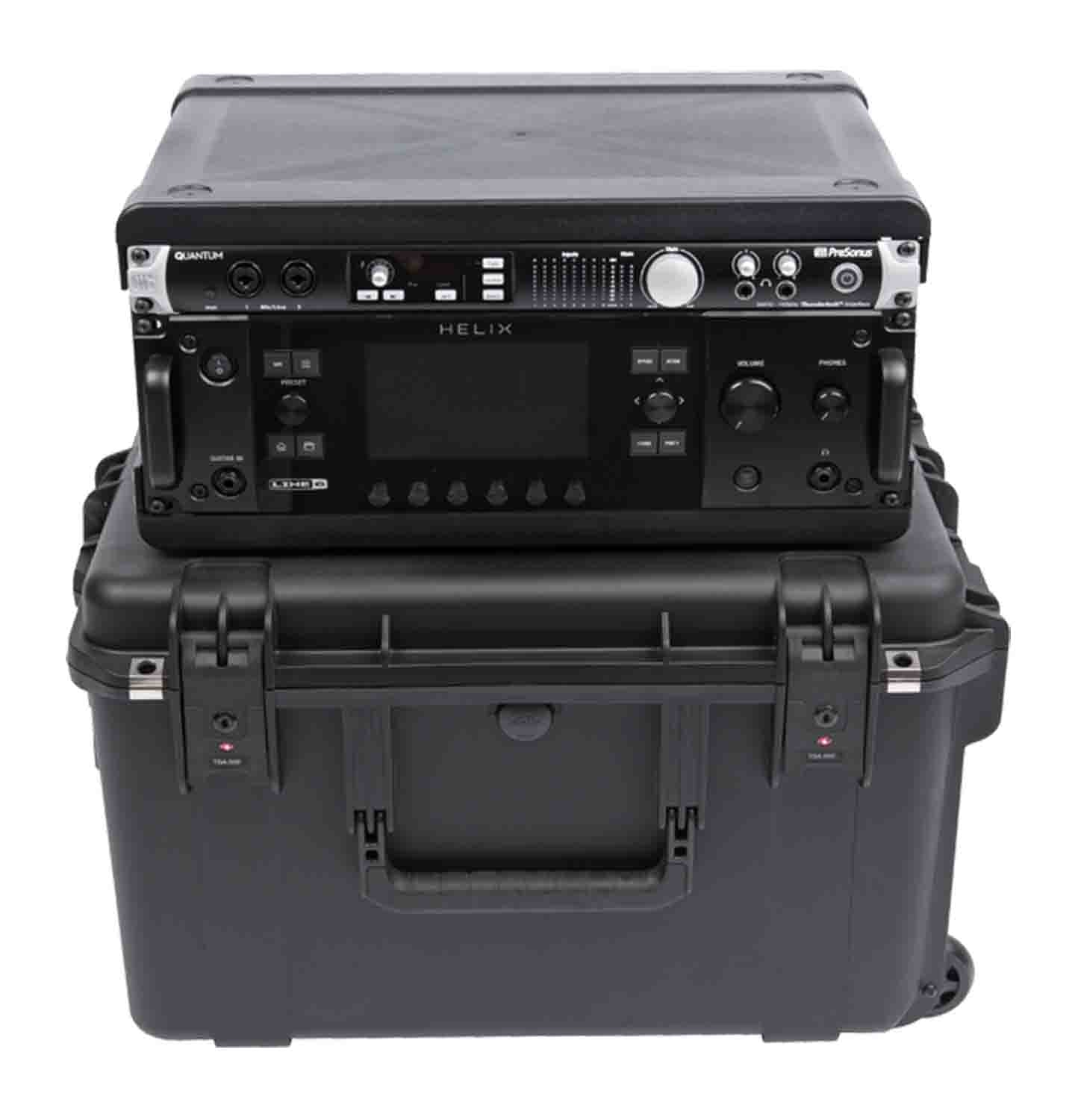 SKB Cases 3i-2217M124U iSeries Injection-Molded 13 Inch Fly Rack - 4 RU - Hollywood DJ
